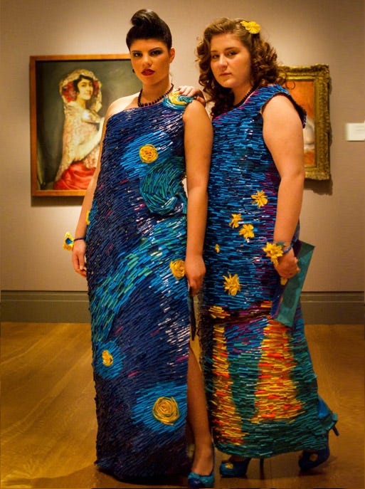van gogh prom dress
